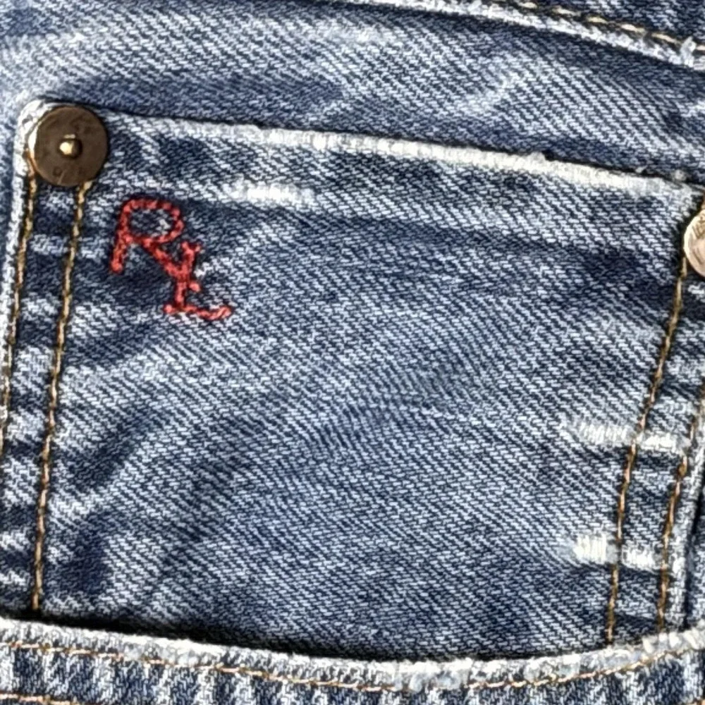 Vintage Polo Ralph Lauren Jeans Men's 36x30 Distressed Denim Y2K Grunge